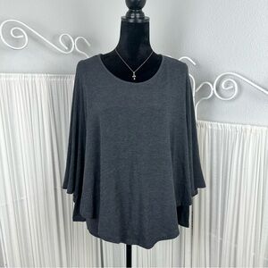 NWT Charcoal Gray Women's Sweater Poncho Top